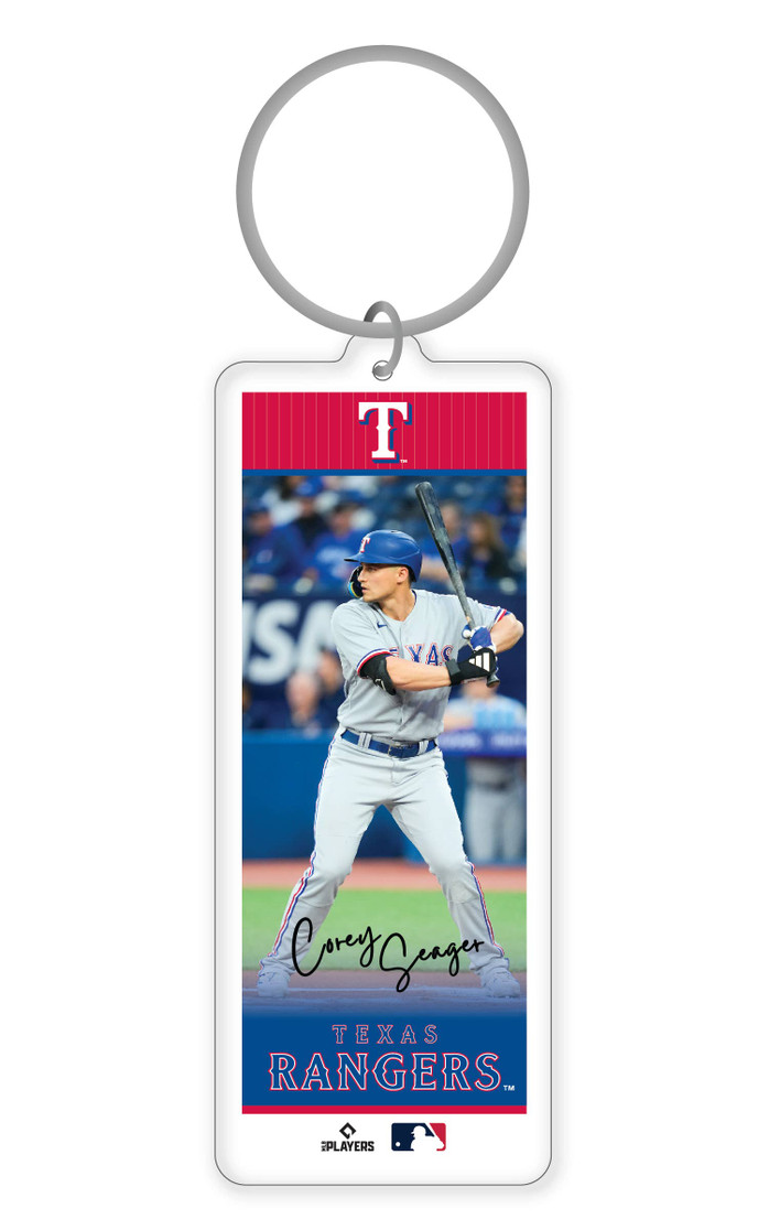 MLB Texas Rangers Acrylic Player Keychain - Corey Seager