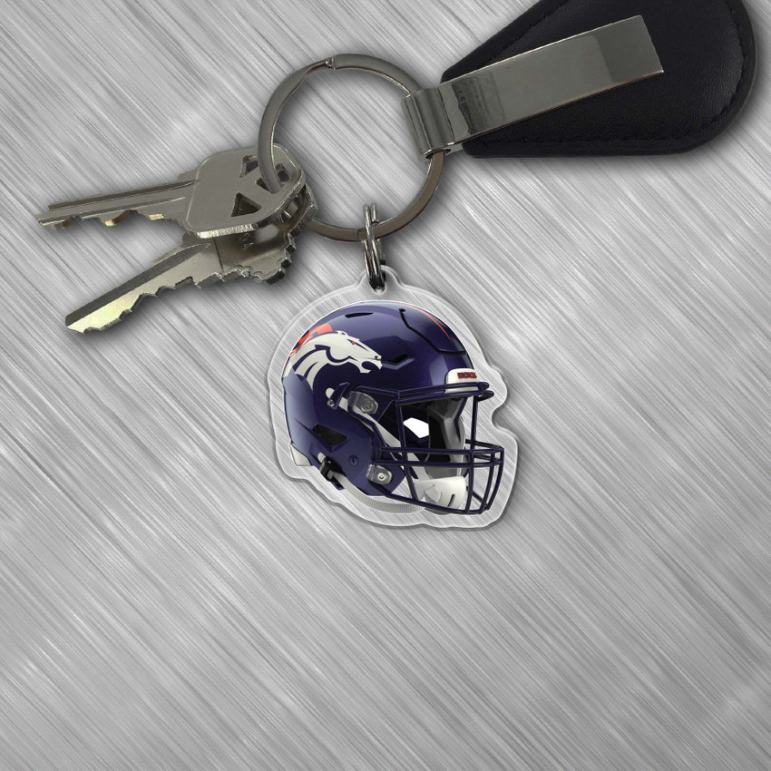 NFL Denver Broncos Acrylic Keychain - Helmet
