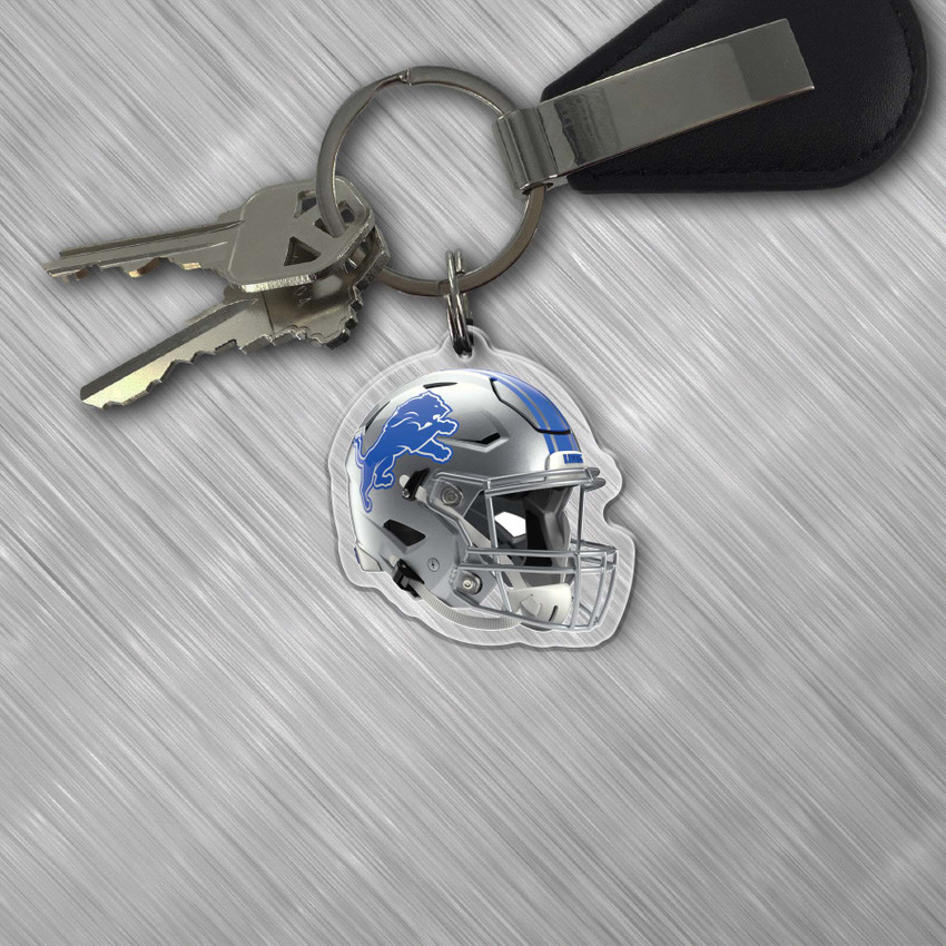 NFL Detroit Lions Acrylic Keychain - Helmet