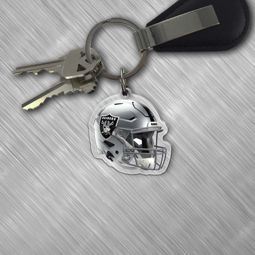 NFL Las Vegas Raiders Acrylic Keychain - Helmet