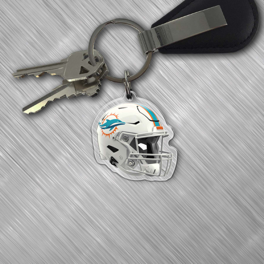 NFL Miami Dolphins Acrylic Keychain - Helmet