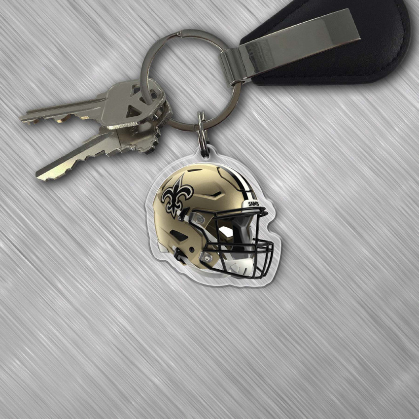 NFL New Orleans Saints Acrylic Keychain - Helmet