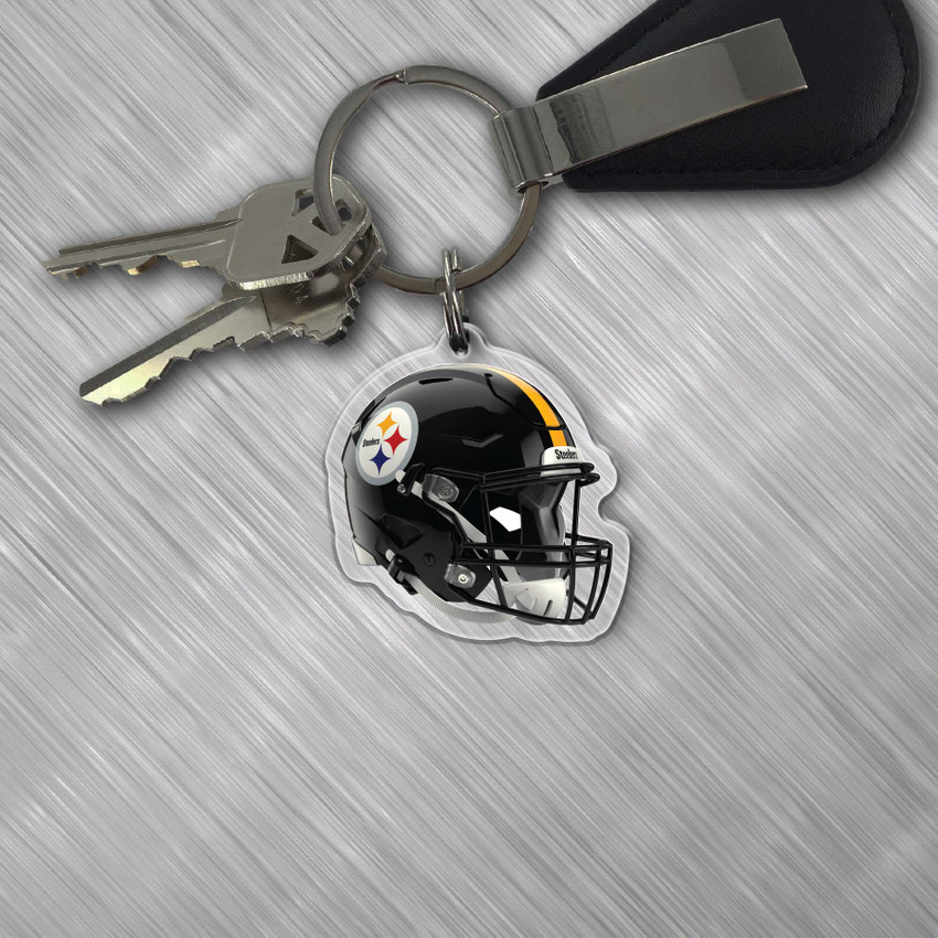 NFL Pittsburgh Steelers Acrylic Keychain - Helmet