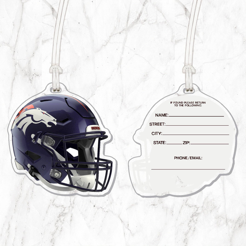NFL Denver Broncos Acrylic Luggage Tag