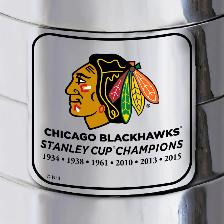 NHL Chicago Blackhawks 6 Time Champions Replica Stanley Cup