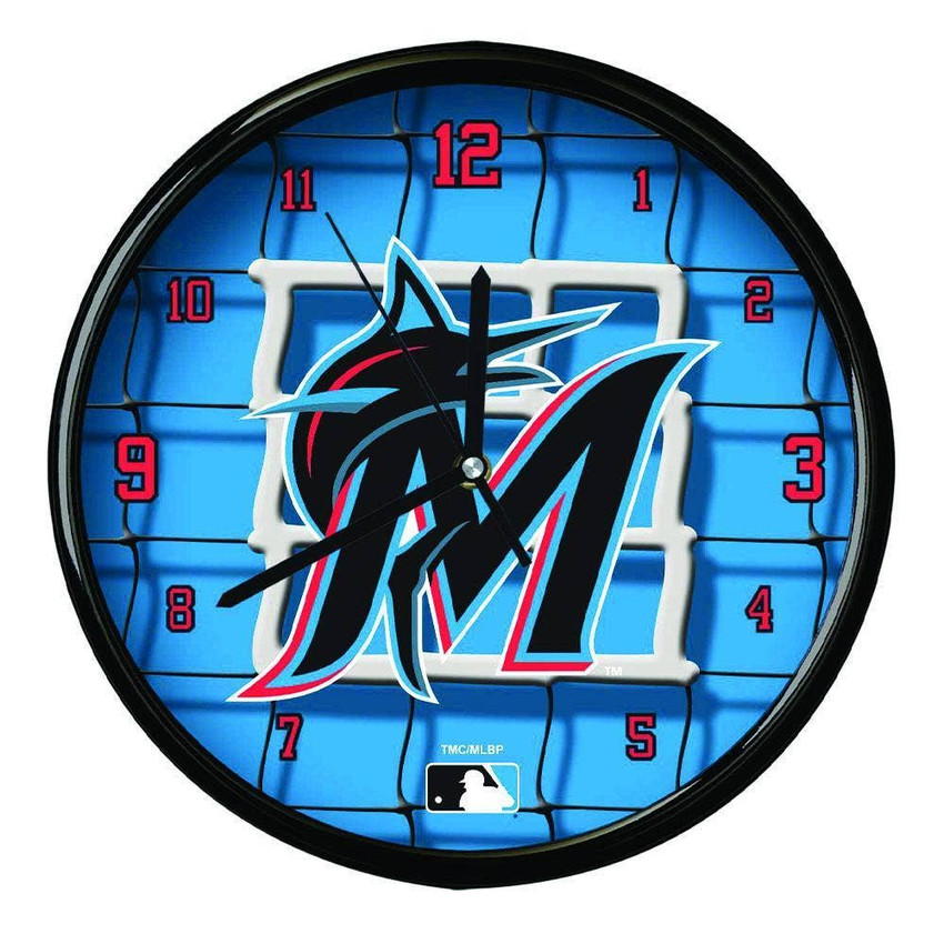 Miami Marlins 12" Team Net Clock