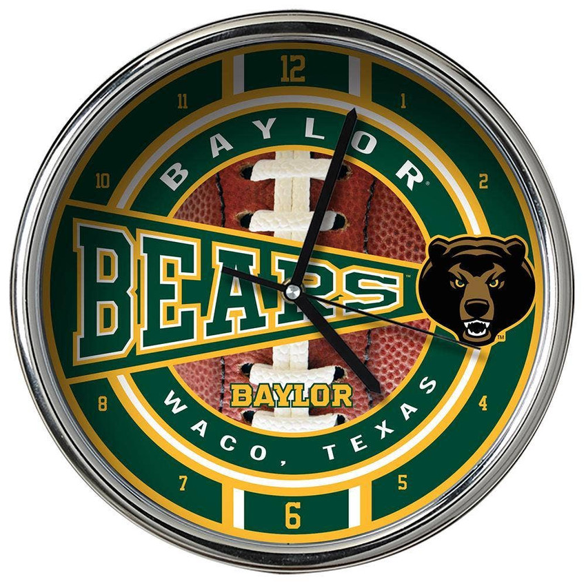 Baylor Bears Chrome Clock