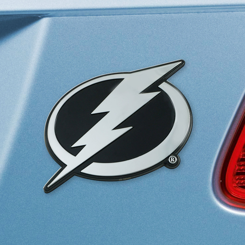 NHL - Tampa Bay Lightning Chrome Emblem 3"x3.2"