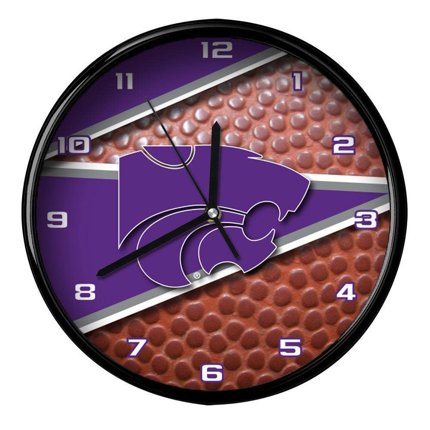 Kansas State Wildcats 12" Football Clock