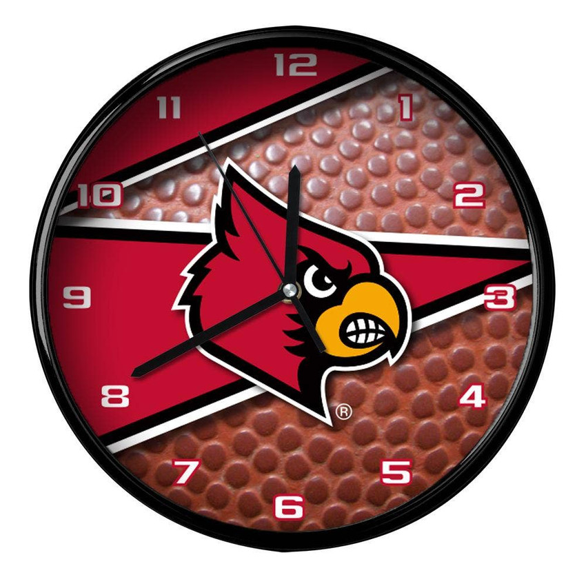 Louisville Cardinals 12" Football Clock