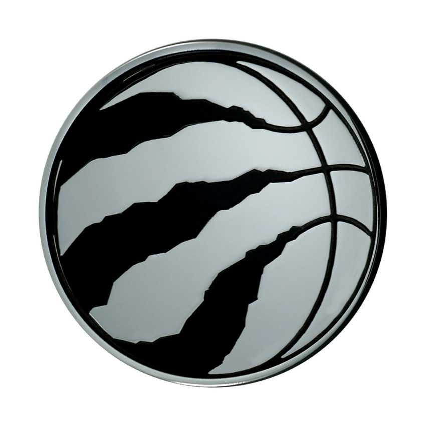 Toronto Raptors 3D Chrome Metal Emblem Clawed Basketball Primary Logo