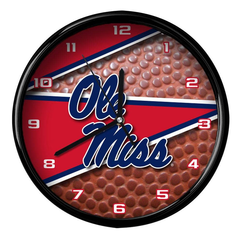 Ole Miss Rebels 12" Football Clock