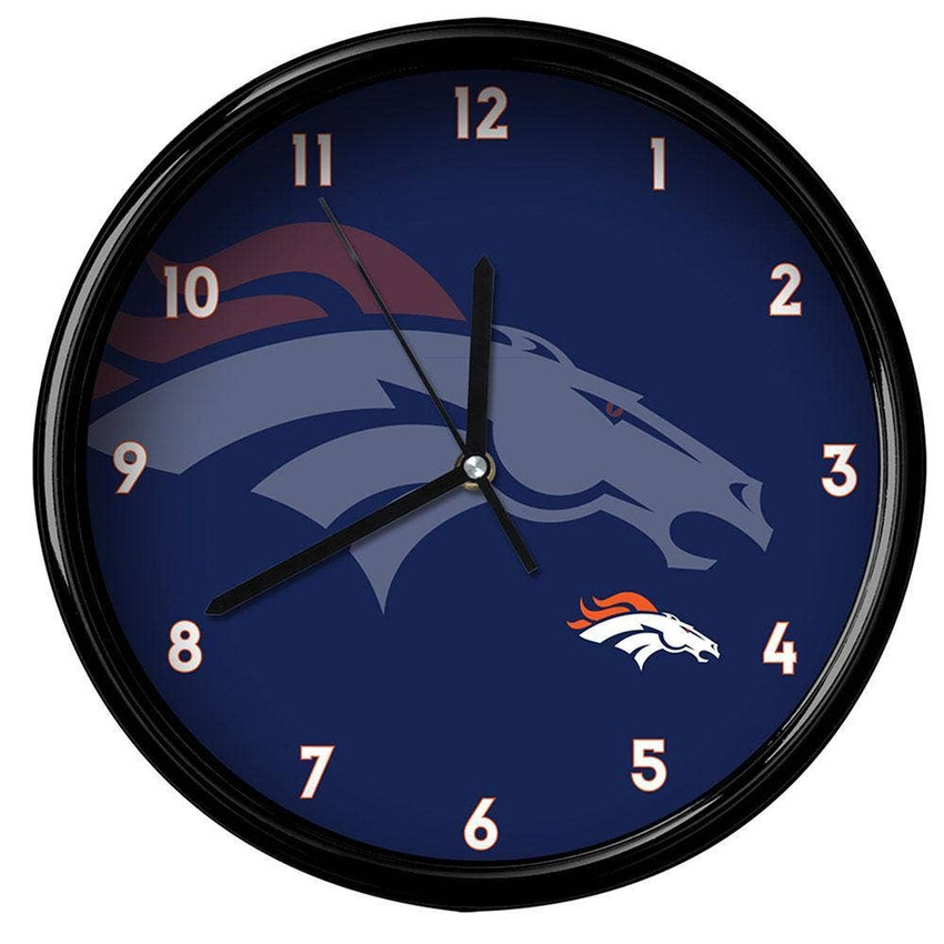 Denver Broncos Big Logo Clock