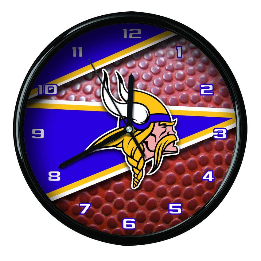 Minnesota Vikings 12" Football Clock