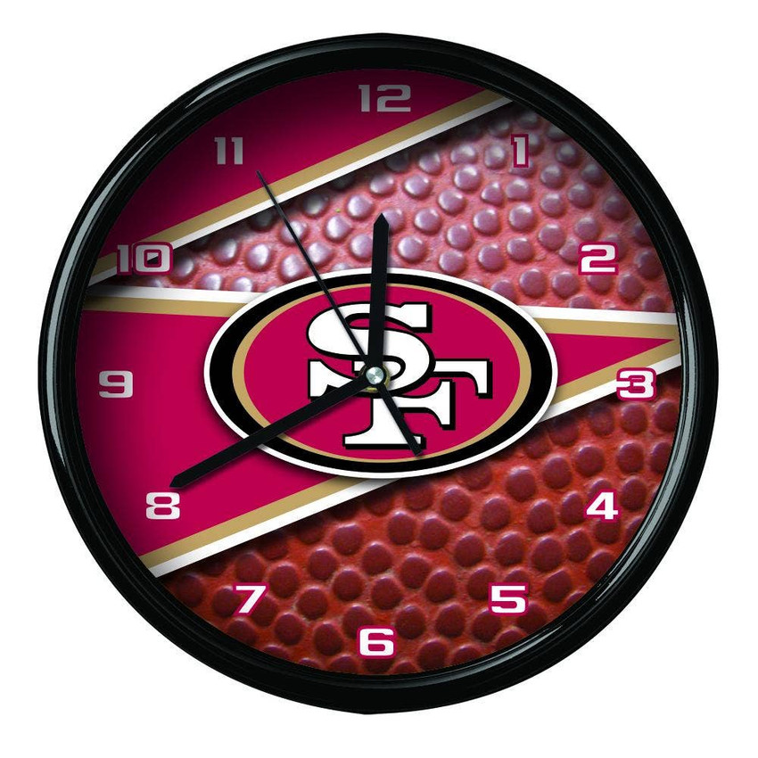San Francisco 49ers 12" Football Clock