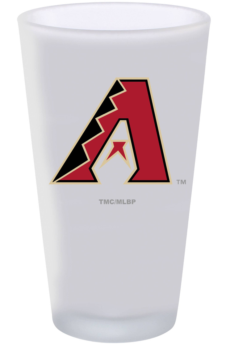 Arizona Diamondbacks 16oz Frosted Pint Glass Color Logo