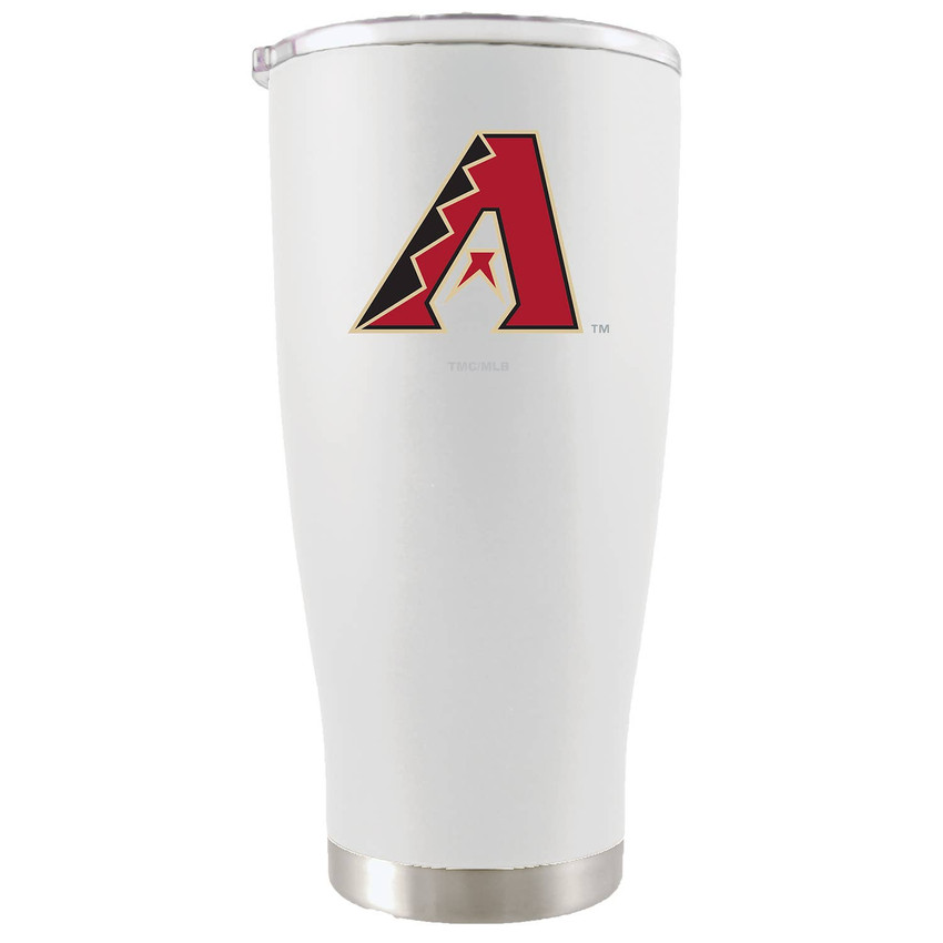 Arizona Diamondbacks 20oz White Tumbler w/Color Logo