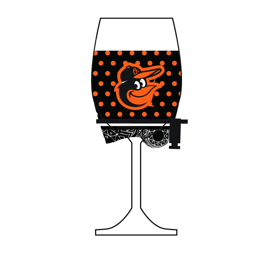 Baltimore Orioles Wine Glass Woozie