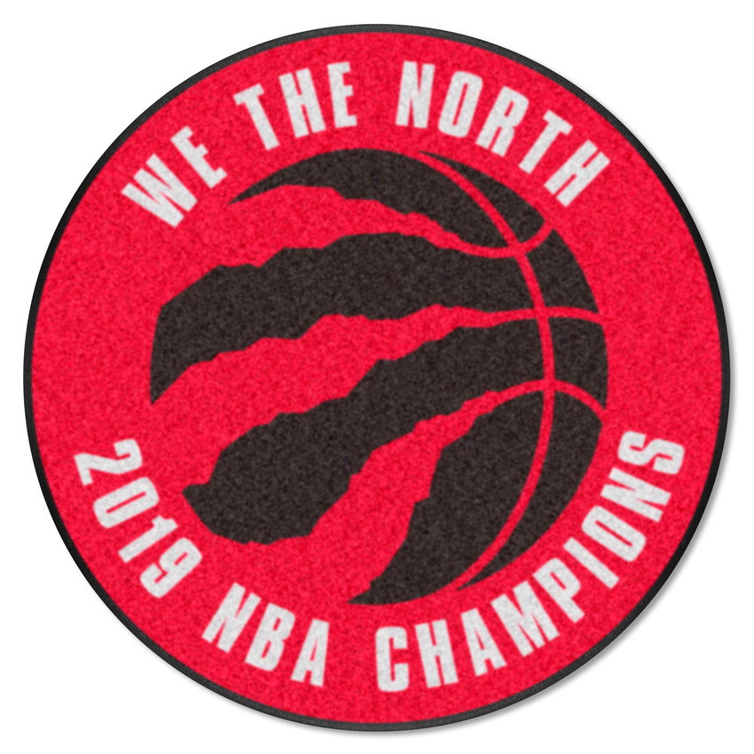 Toronto Raptors 2019 NBA Champions Basketball Rug - 27in. Diameter Championship - 2019 NBA Champions