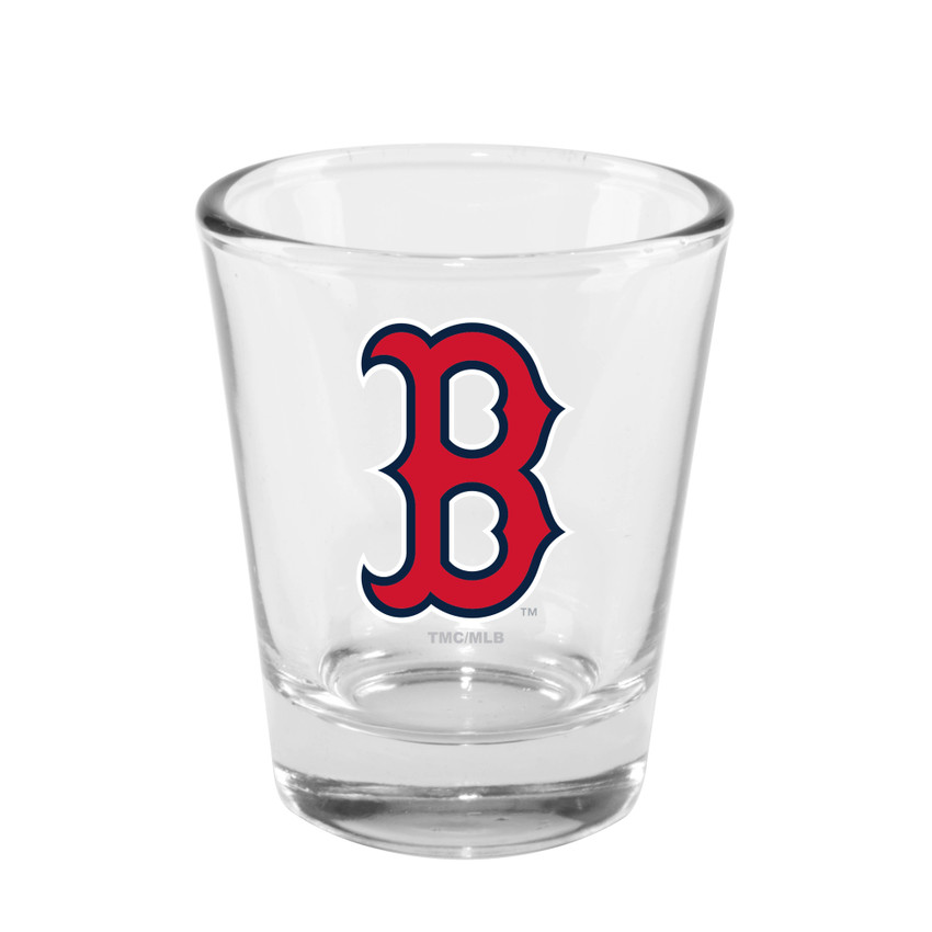 Boston Red Sox 2oz Clear Collector Glass