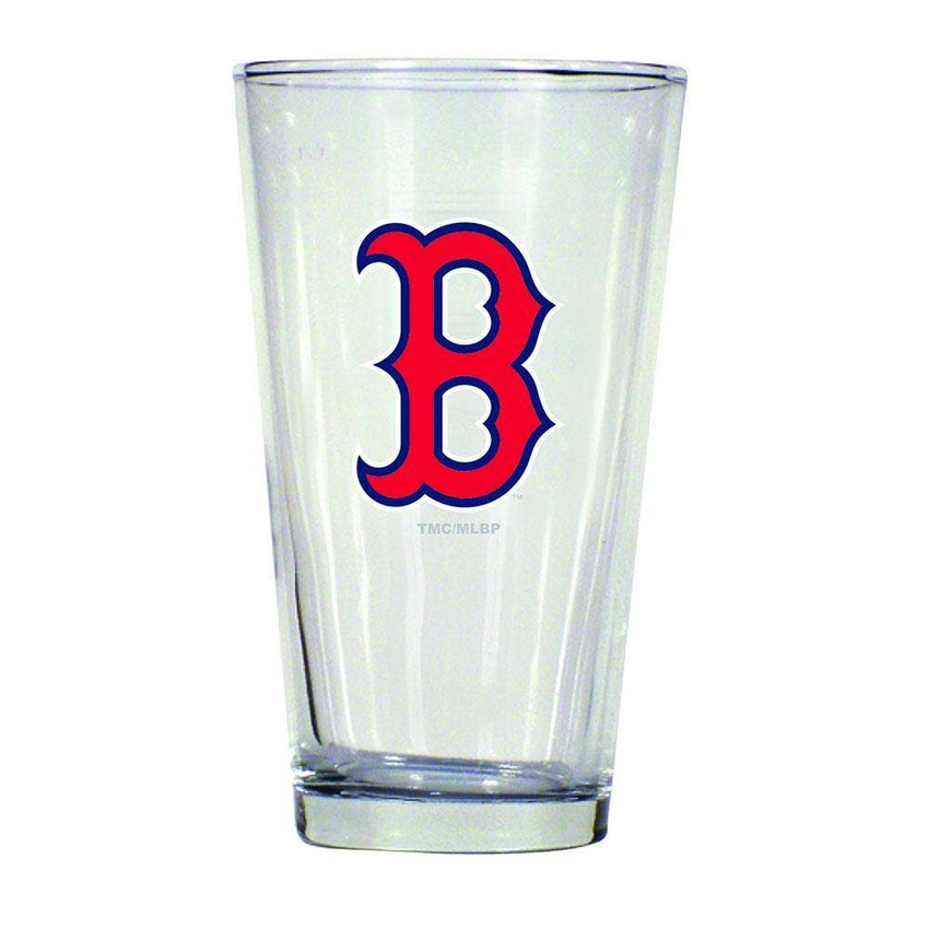 Boston Red Sox 16oz Pint Glass w/Color Logo