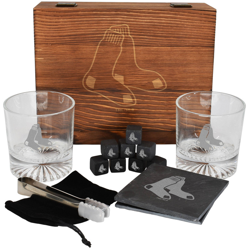 Boston Red Sox Boxed Drinkware Set w/Coasters