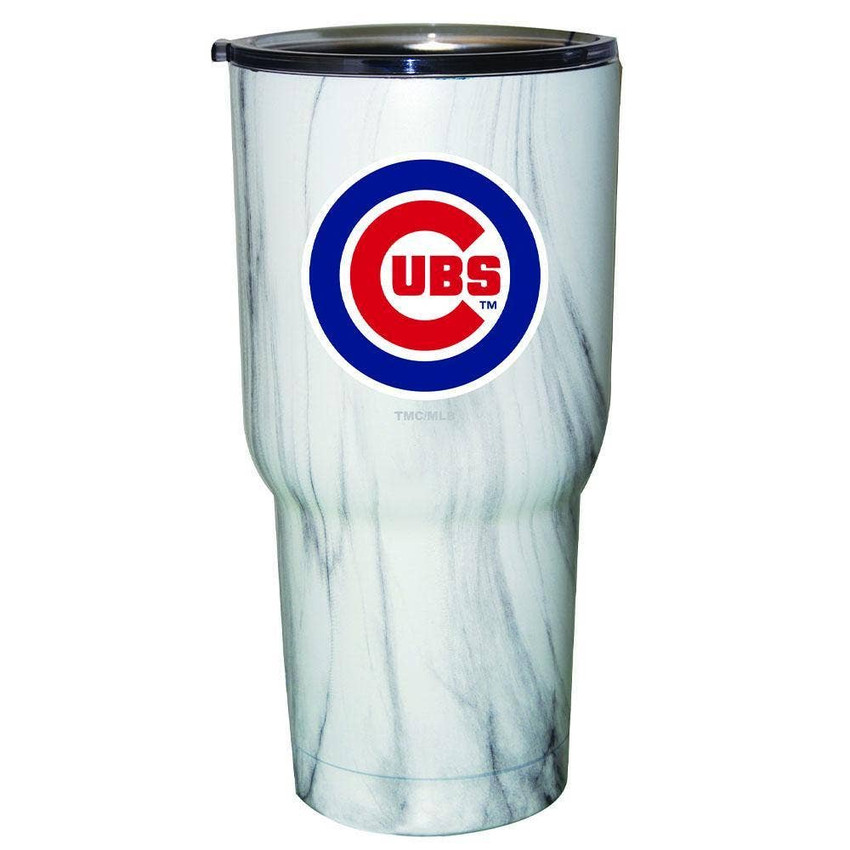Chicago Cubs Marble Stainless Steel Tumbler