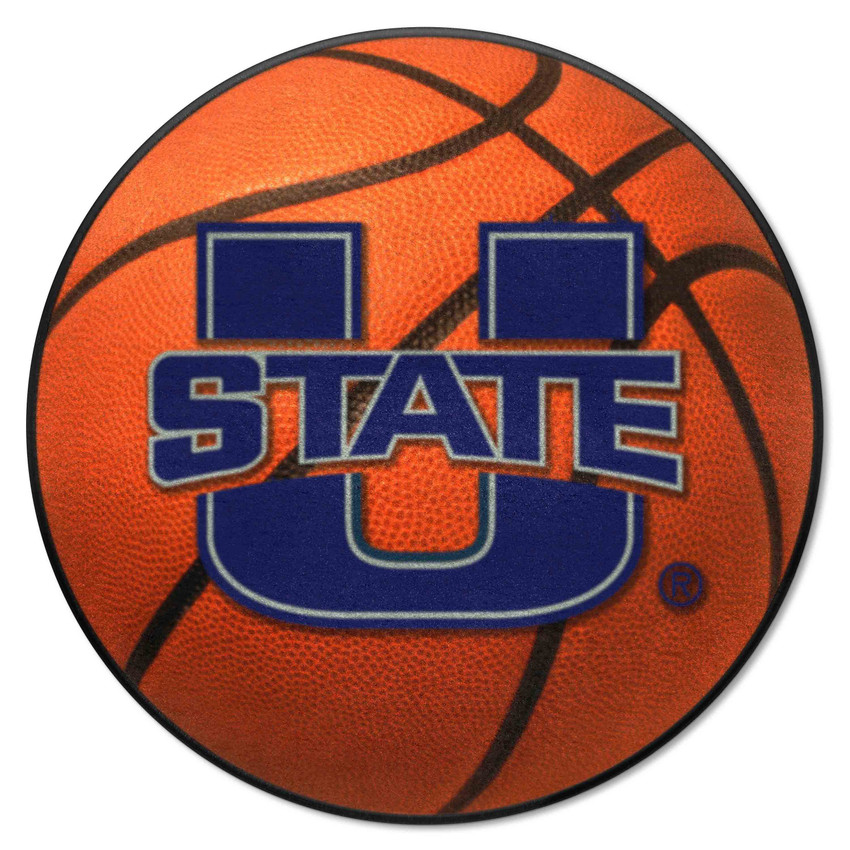 Utah State Aggies Basketball Rug - 27in. Diameter
