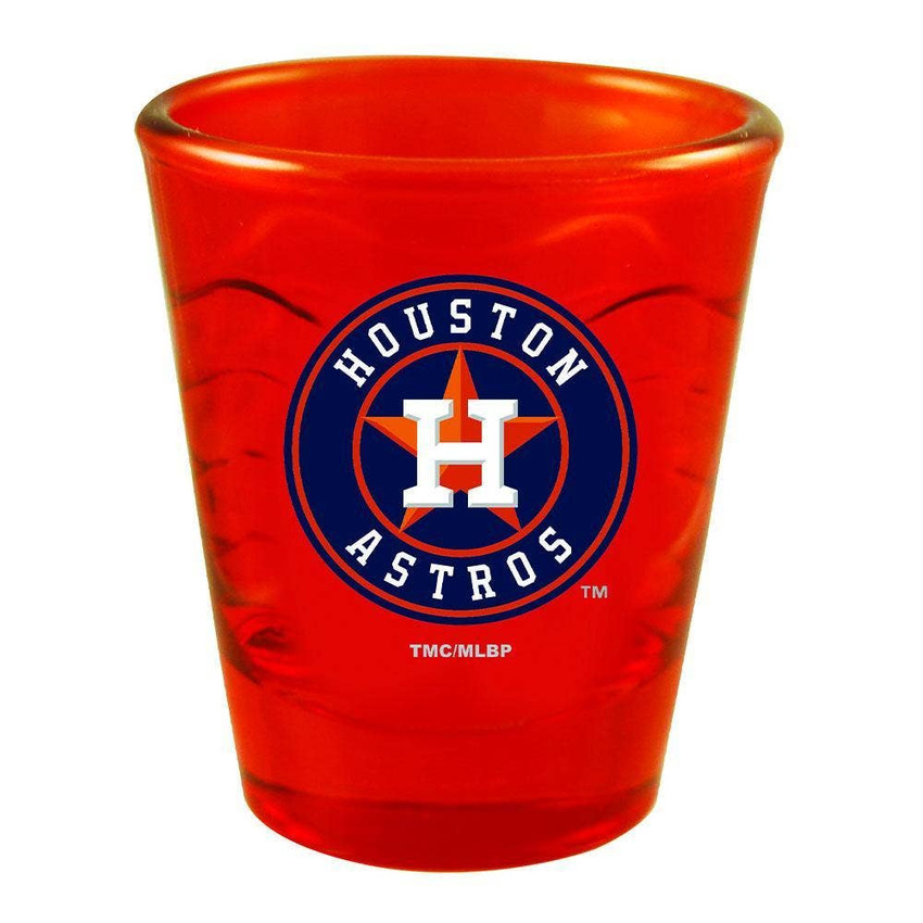 Houston Astros Swirl Clear Collect Glass