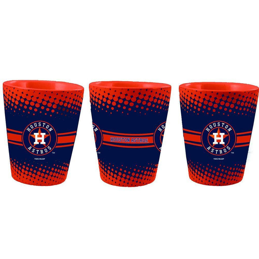 Houston Astros 2oz Full Wrap Collector Glass