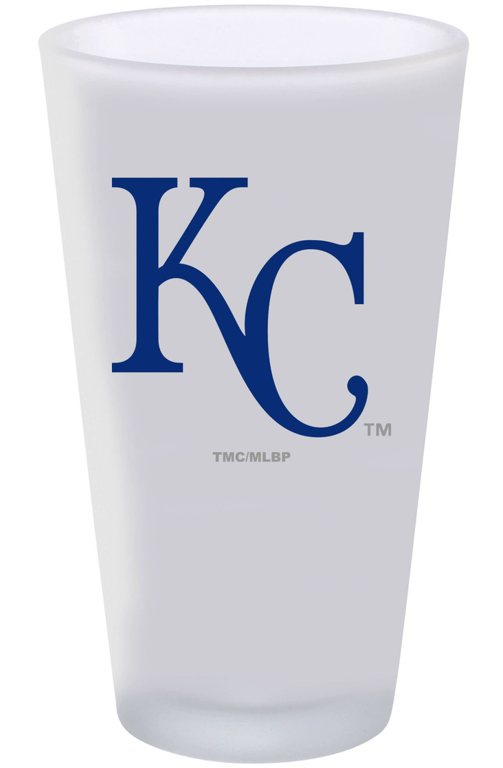 Kansas City Royals 16oz Frosted Pint Glass Color Logo