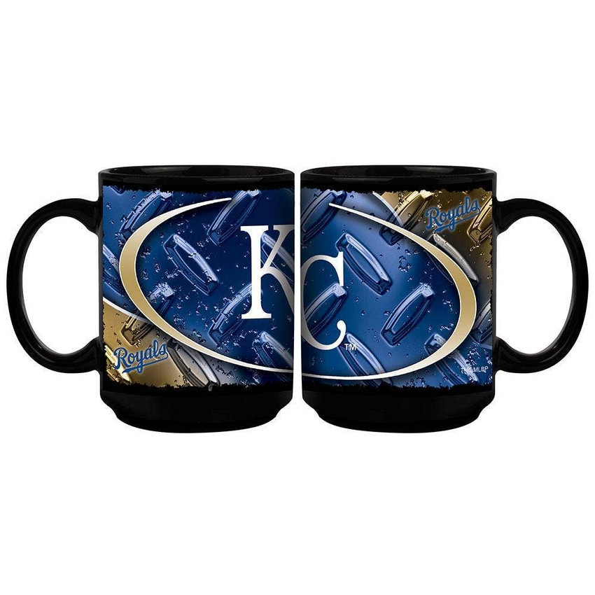 Kansas City Royals 15oz Black Diamond Plate Mug