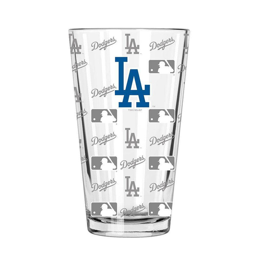 Los Angeles Dodgers Sandblasted Pint