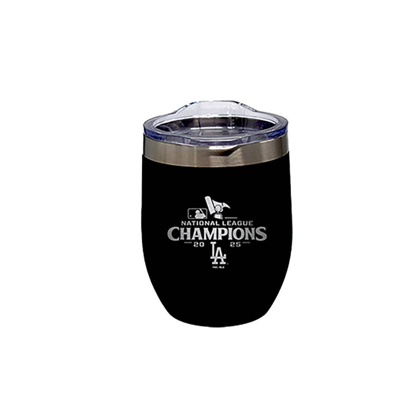 LA Dodgers 12oz Etched Wine Tumbler 2025 World Series Champ