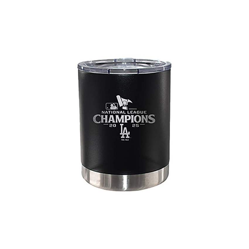 LA Dodgers 12oz Etched Low Ball 2025 World Series Champ