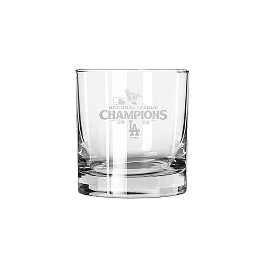 LA Dodgers 11oz Etch Rocks Glass 2025 World Series Champ