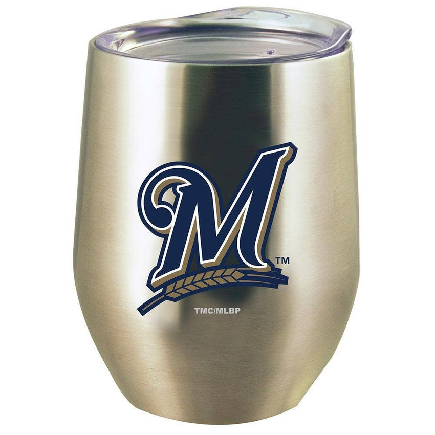 Milwaukee Brewers 12oz Stainless Stemless Tumbler