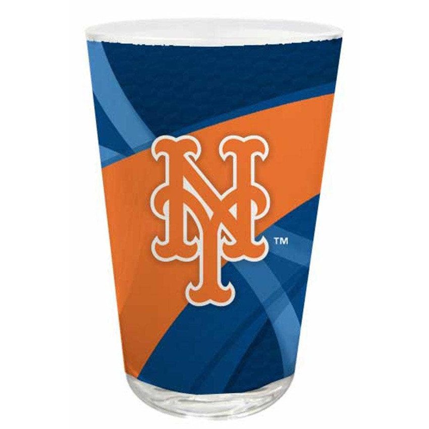 New York Mets Pint Glass Carbon Design