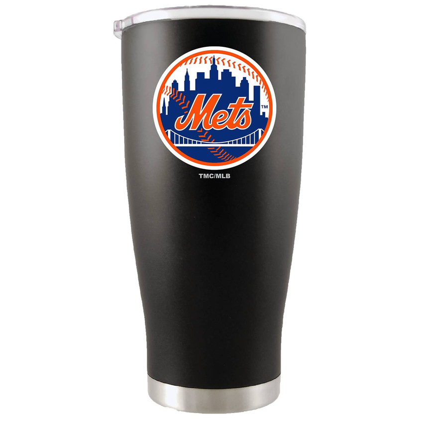 New York Mets 20oz Black Tumbler w/Color Logo