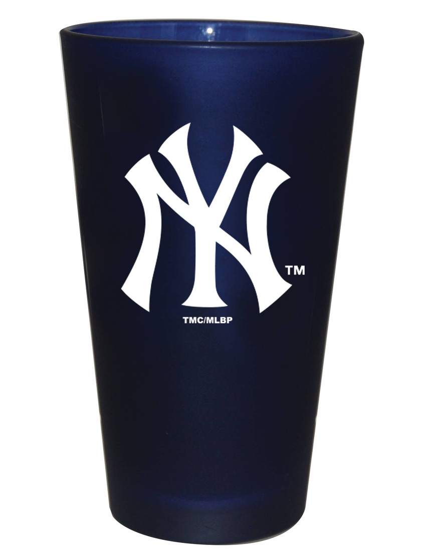 New York Yankees 16oz Color Frosted Pint Color Logo