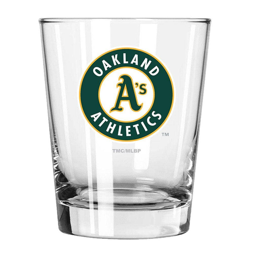 Oakland Athletics 15oz Old Fashioned w/Color Logo