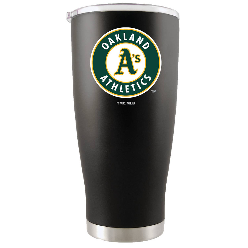 Oakland Athletics 20oz Black Tumbler w/Color Logo