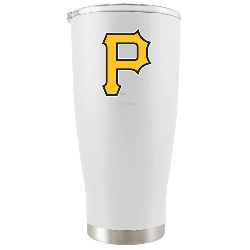 Pittsburgh Pirates 20oz White Tumbler w/Color Logo