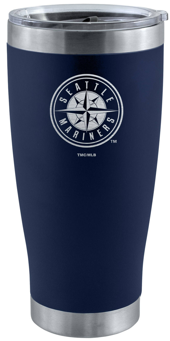 Seattle Mariners 20oz Navy Tumbler w/Etched Logo