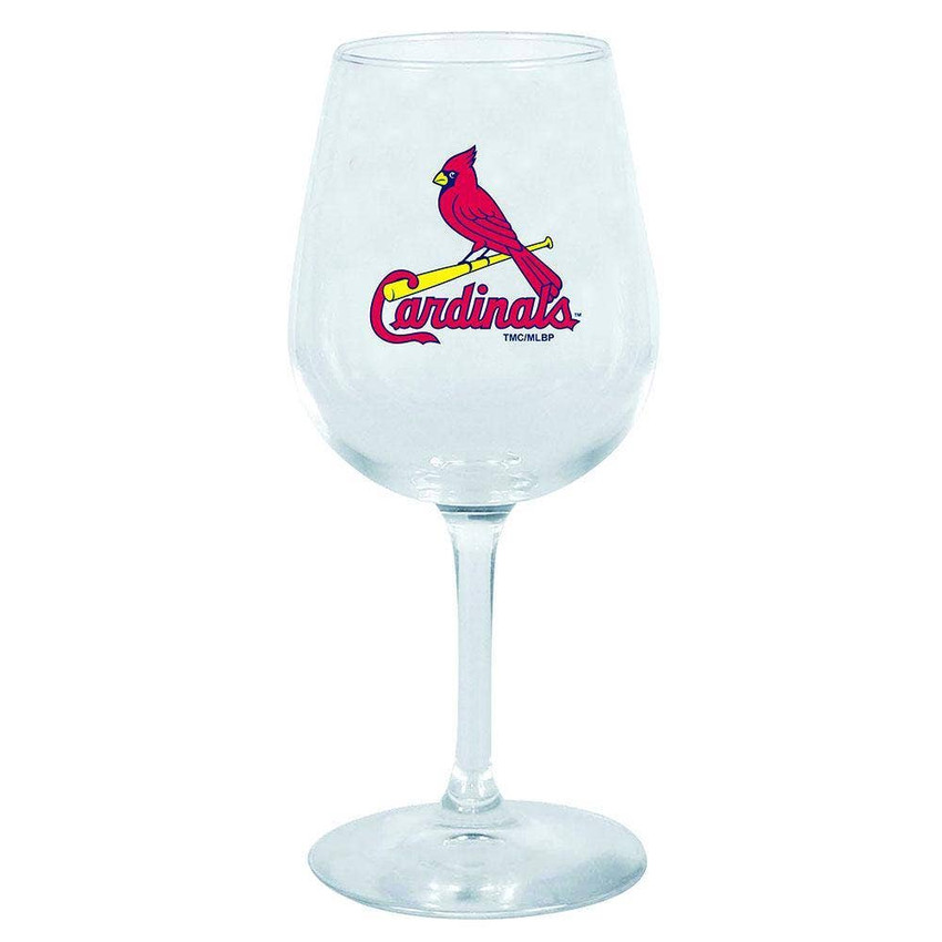 St. Louis Cardinals 12.75oz Stem Wine Glass Color Logo