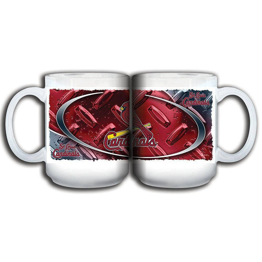 St. Louis Cardinals 11oz White Diamond Plate MugÊ