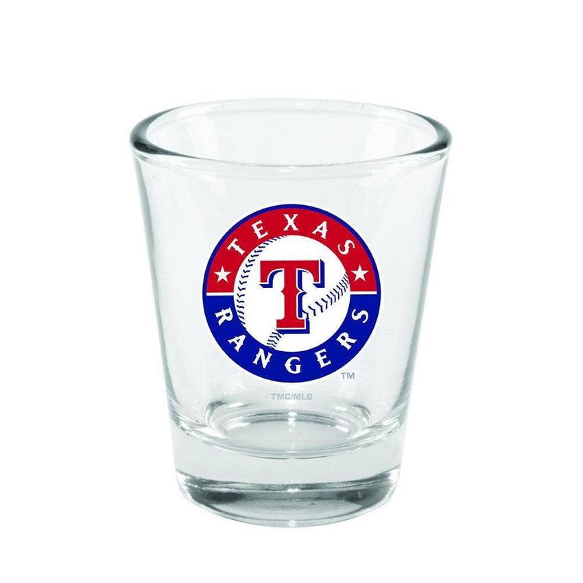 Texas Rangers 2oz Clear Collector Glass