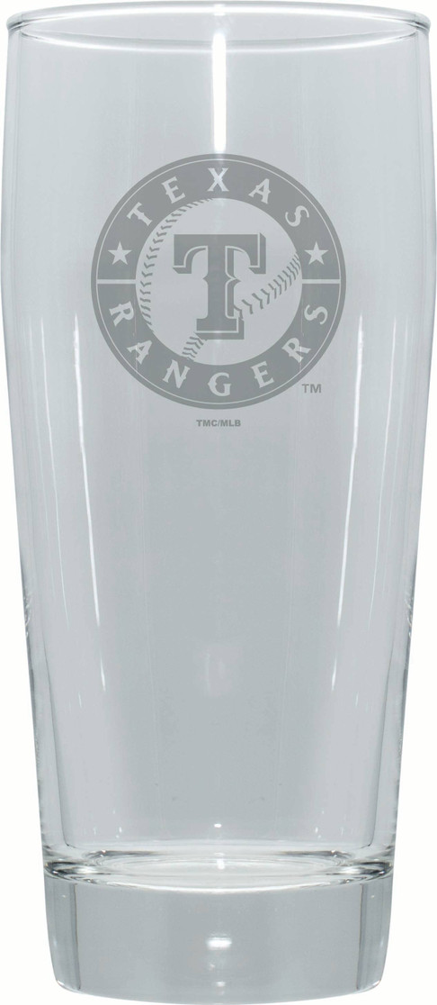 Texas Rangers 16oz Pub Pilsner w/Etched Logo