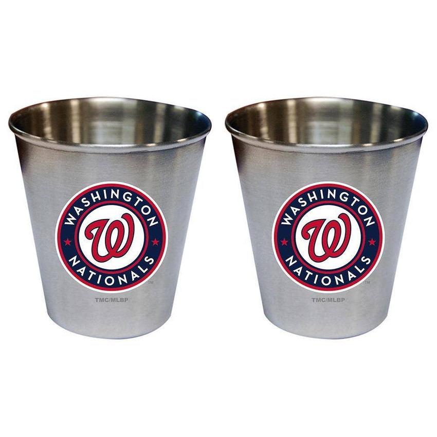 Washington Nationals 2pk 2oz Stainless Steel Collector Cup