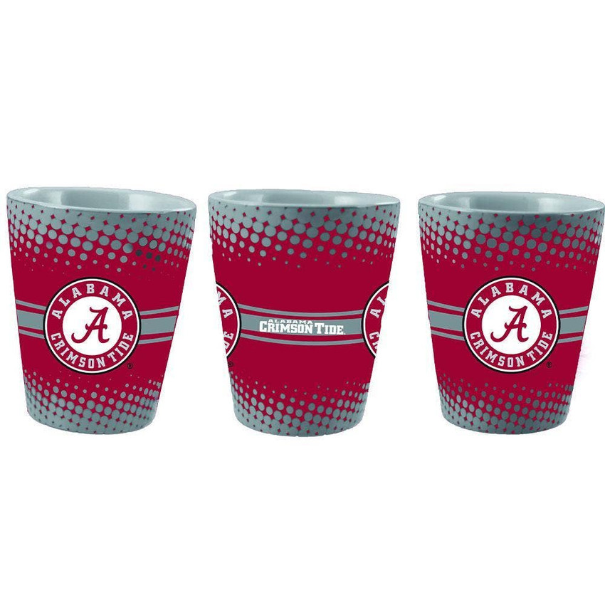 Alabama Crimson Tide 2oz Full Wrap Collector Glass